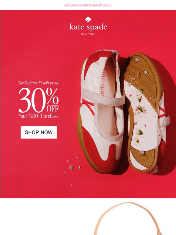Step up your summer style with 30% off shoes + bags 👟👜