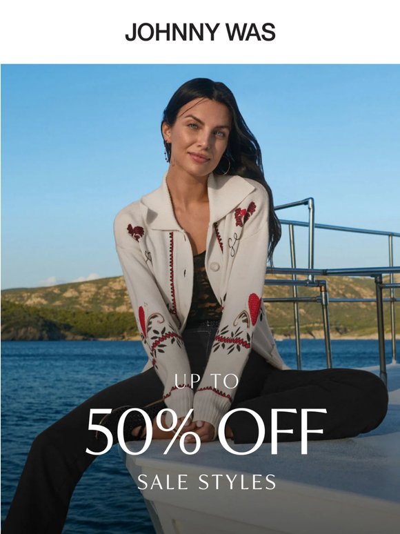 Up to 50% Off — Your Closet Deserves a Treat