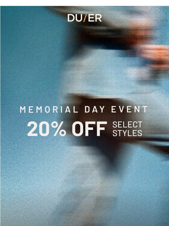 Memorial Day Sale Starts Now