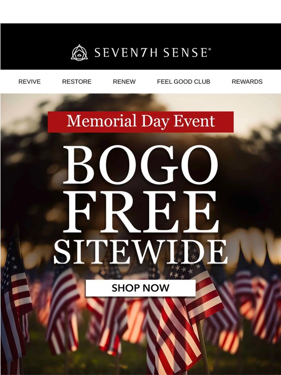 BOGO FREE Memorial Day Sale Starts Now 🥳