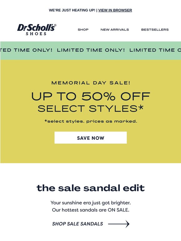 Up to 50% off the HOTTEST sandals