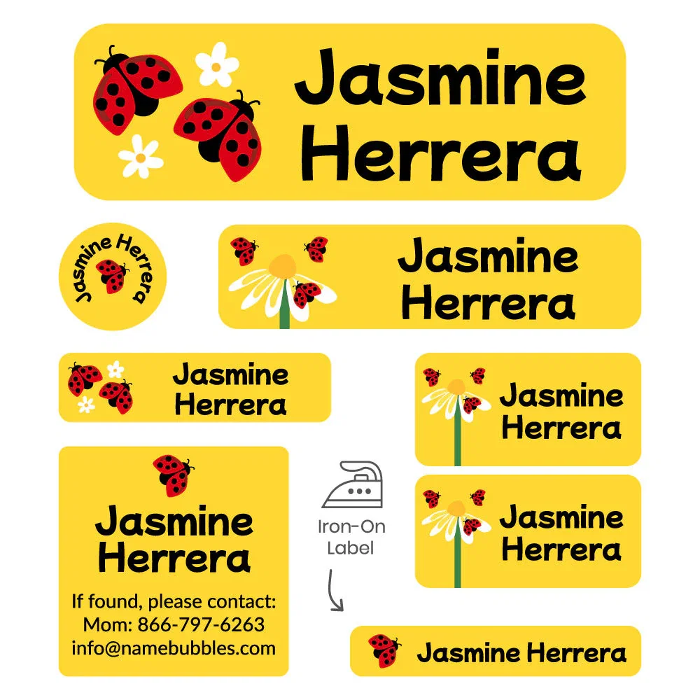 Image of Ladybug Sleepaway Camp Labels Pack