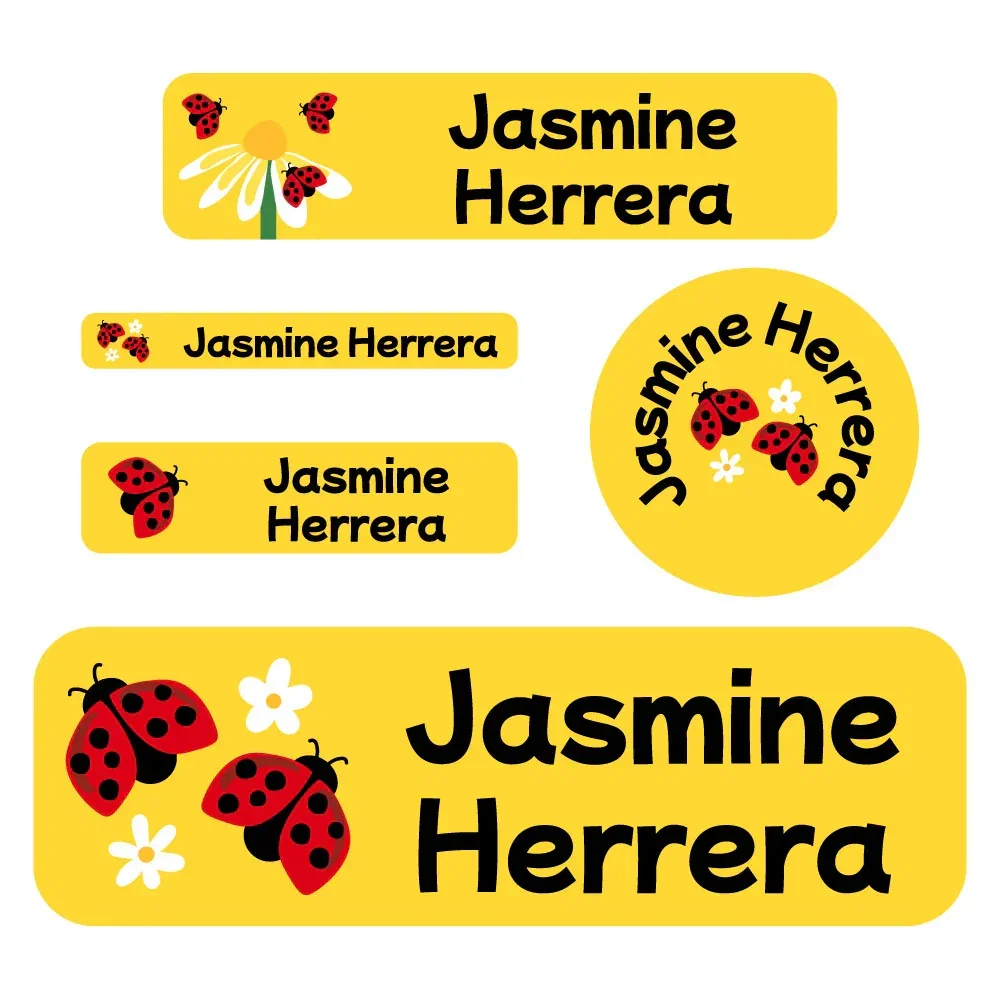 Image of Ladybug Waterproof Labels Pack