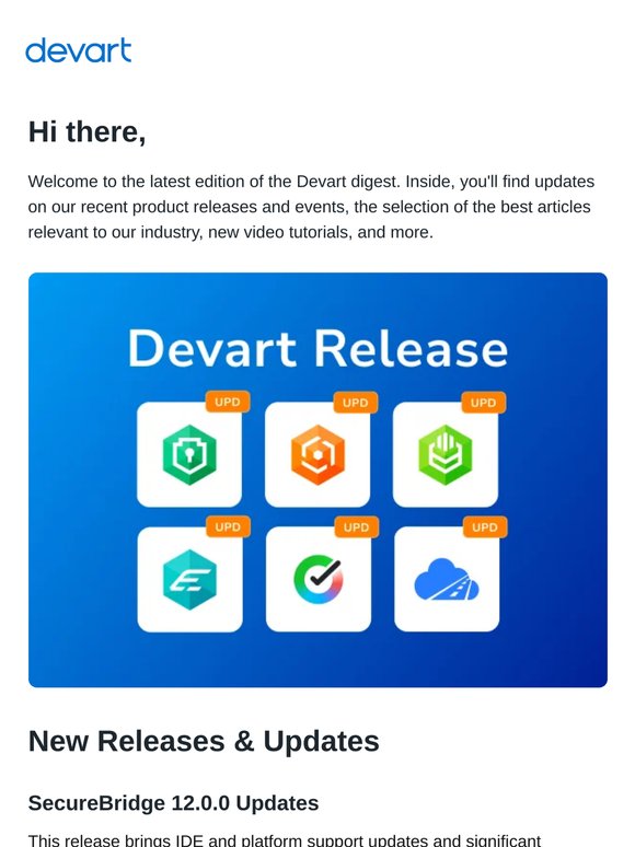 Devart Digest | New Release of ODBC Drivers, SecureBridge, and EntityDAC