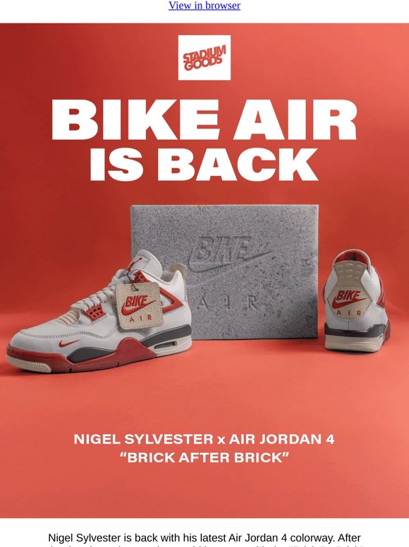 Air Jordan 4 x Nigel Sylvester "Brick After Brick"