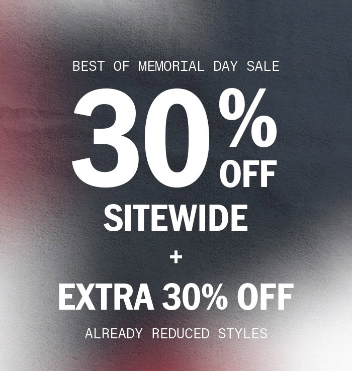 Best of Memorial Day Sale: 30% Off Sitewide