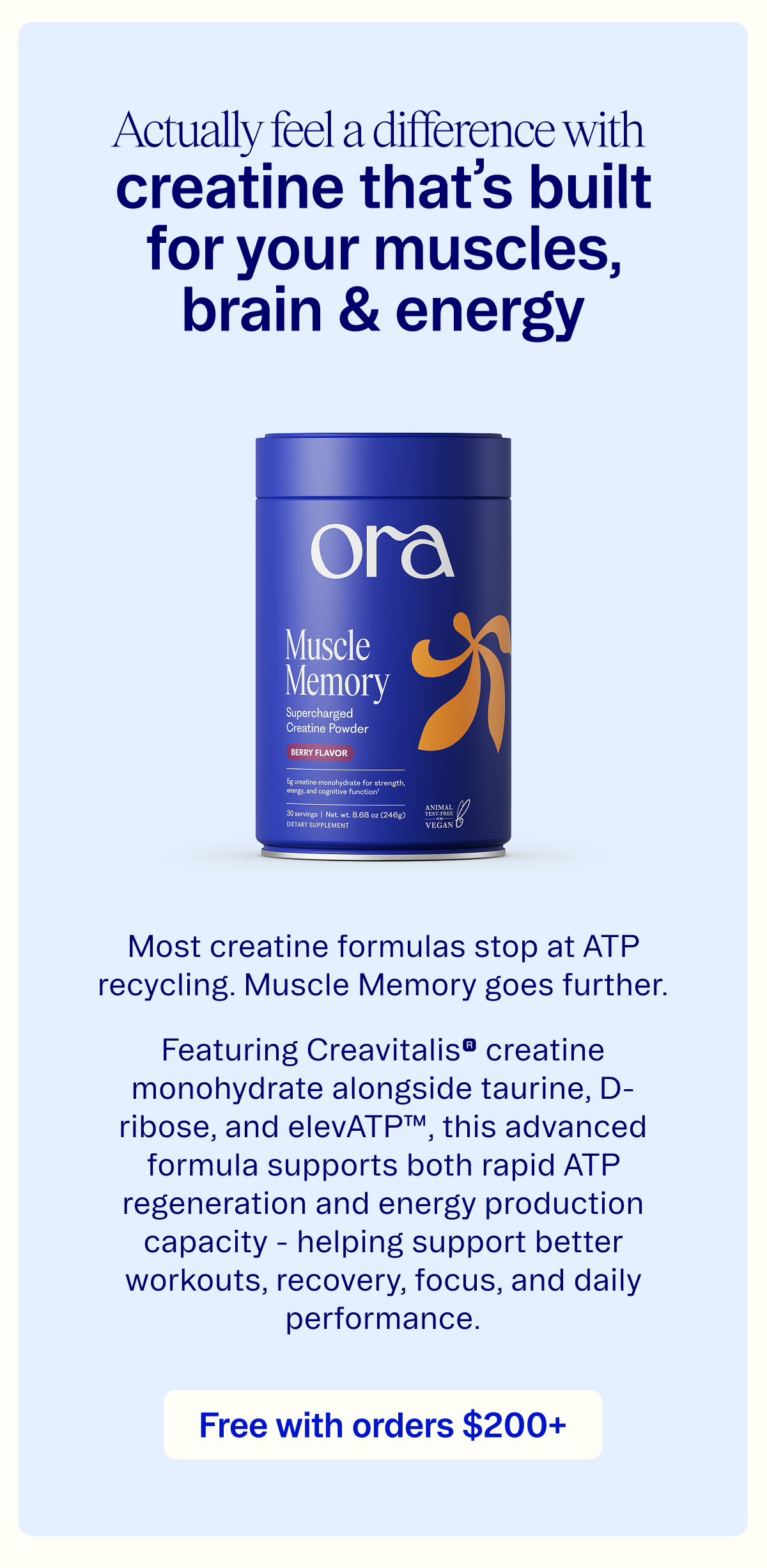 Get free creatine