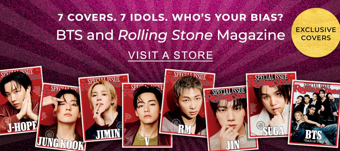 [EXCLUSIVE COVERS] 7 Covers. 7 Idols. Who’s Your Bias? BTS and Rolling Stone Magazine - VISIT A STORE
