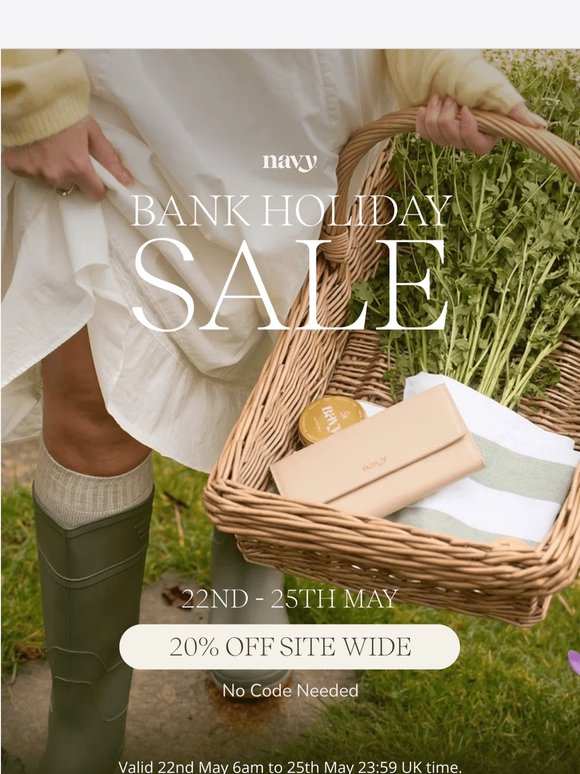 20% Off, this Weekend only!