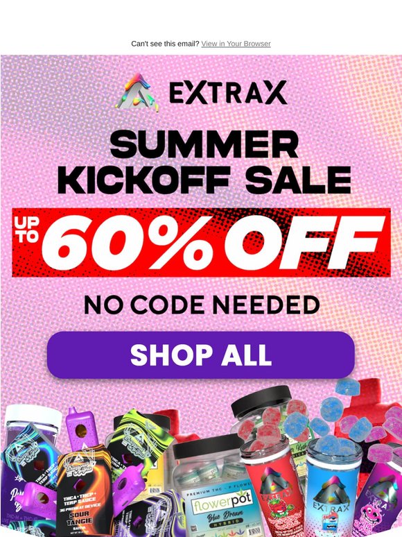 Up to 60% off starts now!