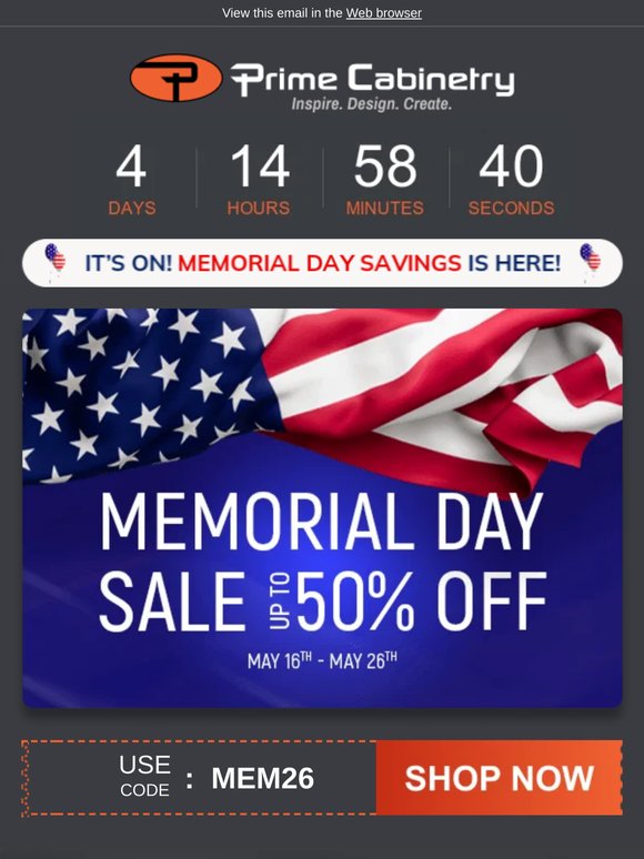 Memorial Day Cabinet Deals Are Still Available