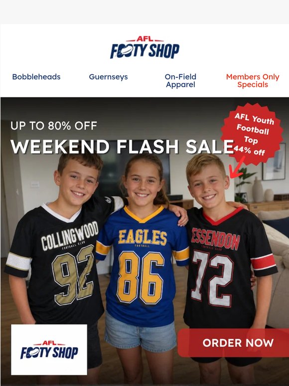 Western Bulldogs Fans: Weekend Flash Sale: Up To 80% Off