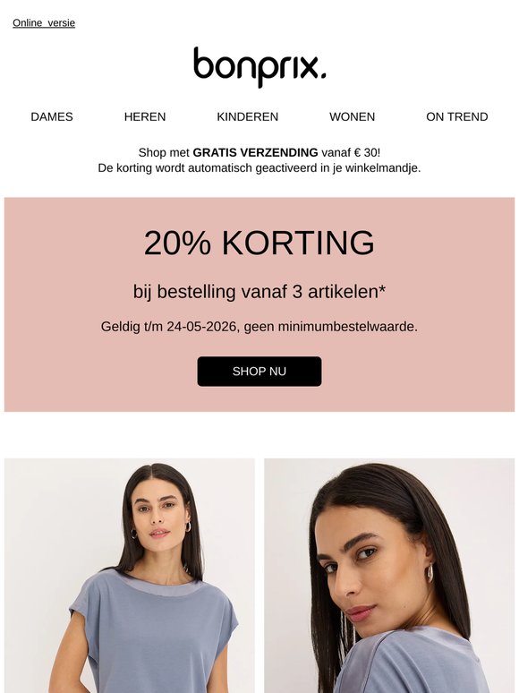 Pak er 3 & krijg meteen 20% korting
