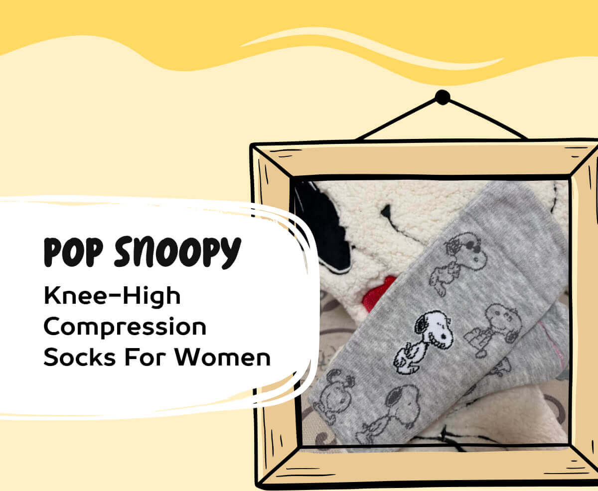 Pop Snoopy | Knee-High Compression Socks For Women