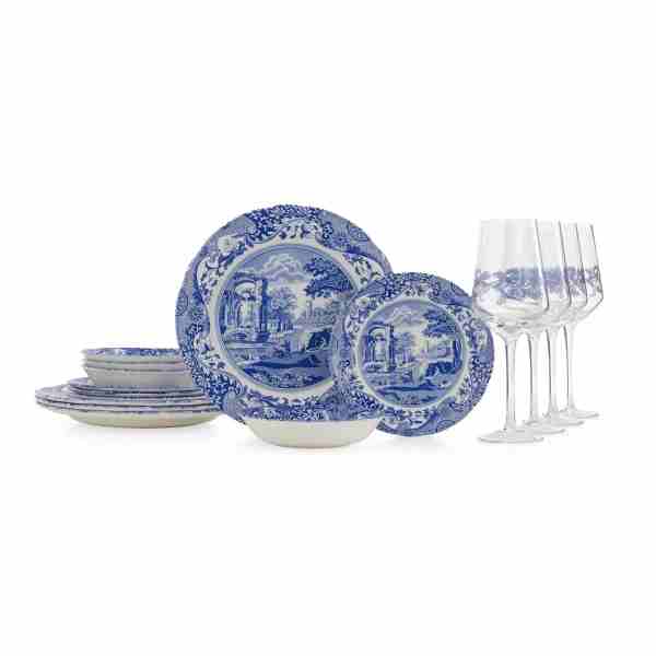 Blue Italian 16 Piece Set
