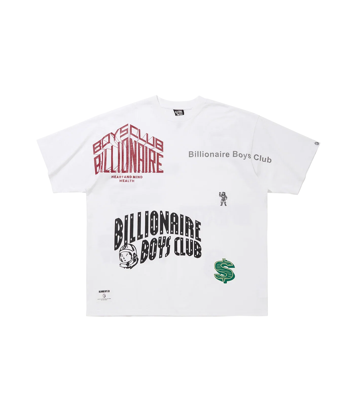 Image of GARMENT DYE SCRAP T-SHIRT - WHITE