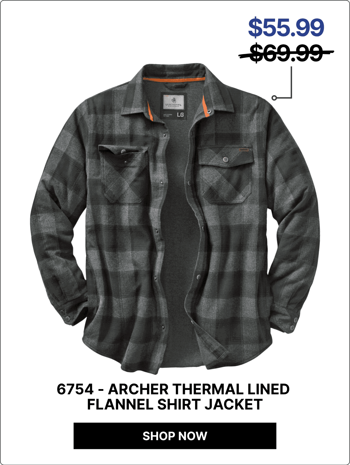 Men's Archer Thermal Lined Flannel Shirt Jacket