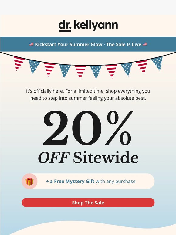 Memorial Day Sale is ON: 20% Off + Free Gift 🎁