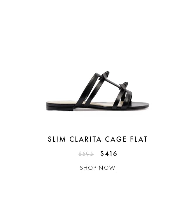 SLIM CLARITA CAGE FLAT | SHOP NOW
