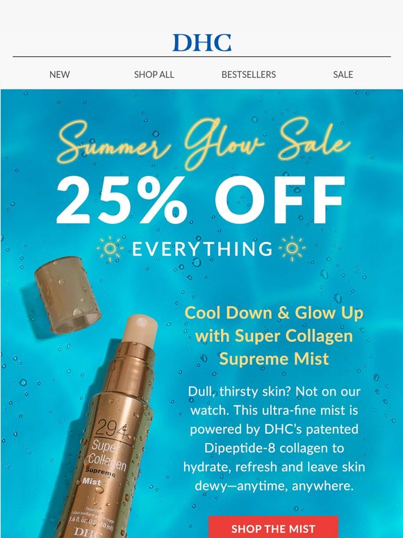 Refresh and Revitalize: 25% off Collagen Mist for the Perfect Glow!