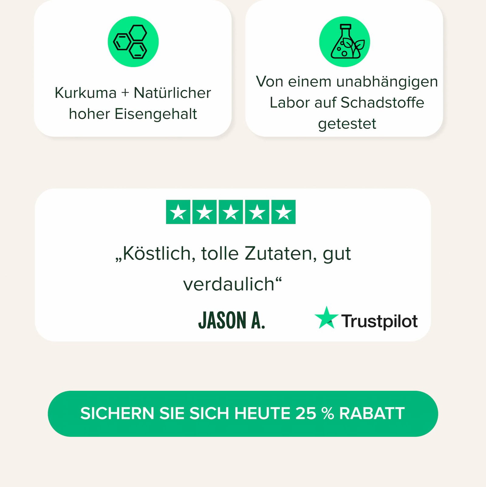 „Köstlich, tolle Zutaten, gut verdaulich“