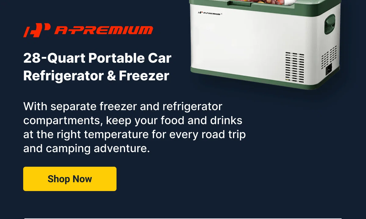 28-Quart Portable Car Refrigerator & Freezer