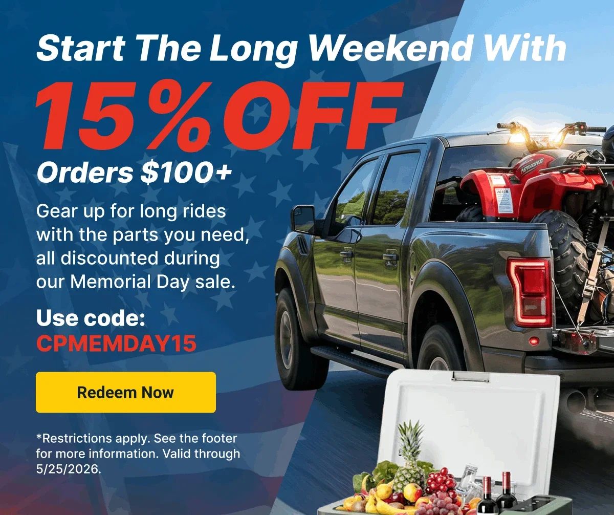 Start The Long Weekend With | 15% OFF Orders $100+ | Use code: CPMEMDAY15