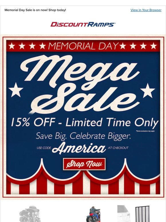 More Savings. More Fun. SAVE 15% NOW