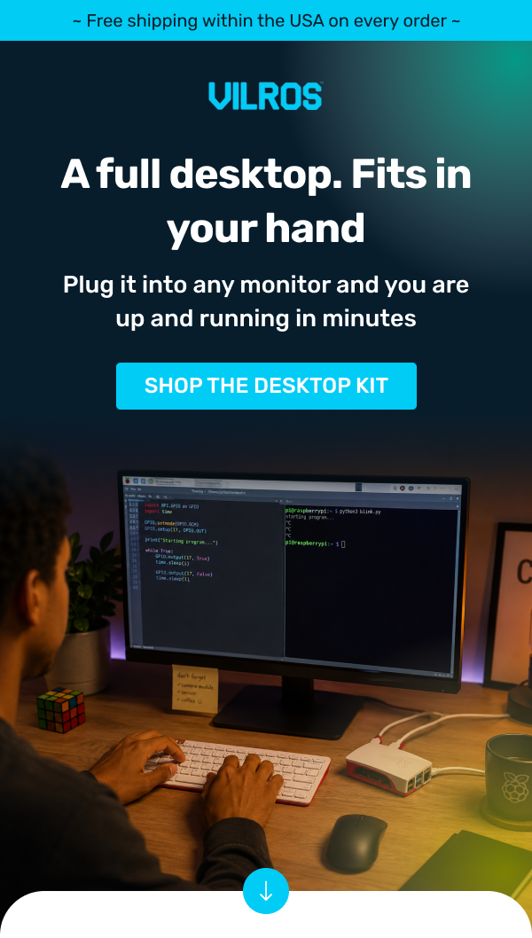 A full desktop. Fits in your hand >> SHOP THE DESKTOP KIT