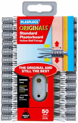 Plasplug SCF552 Plasterboard Fixings Value Pack Includes 5...