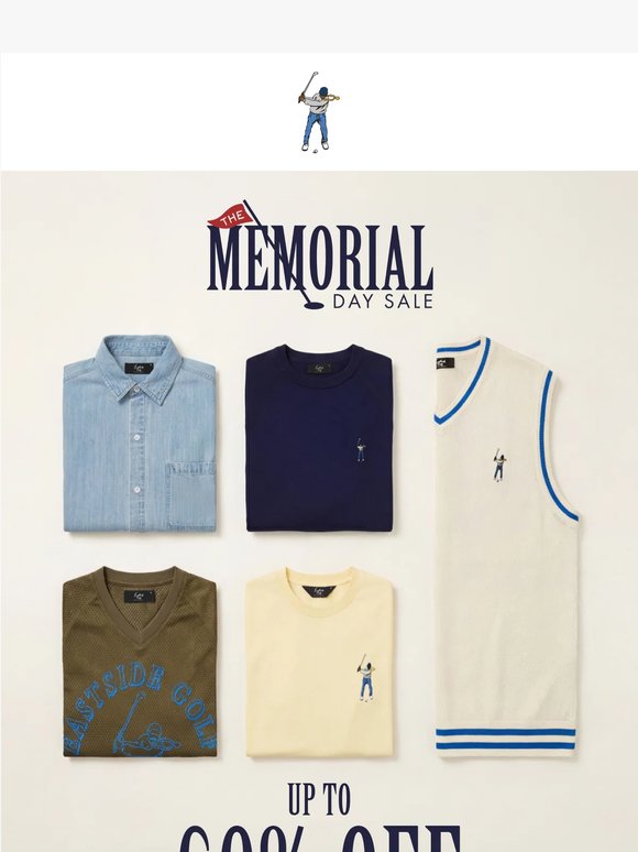 Up to 60% Off - Memorial Day Is Heating Up 1f525