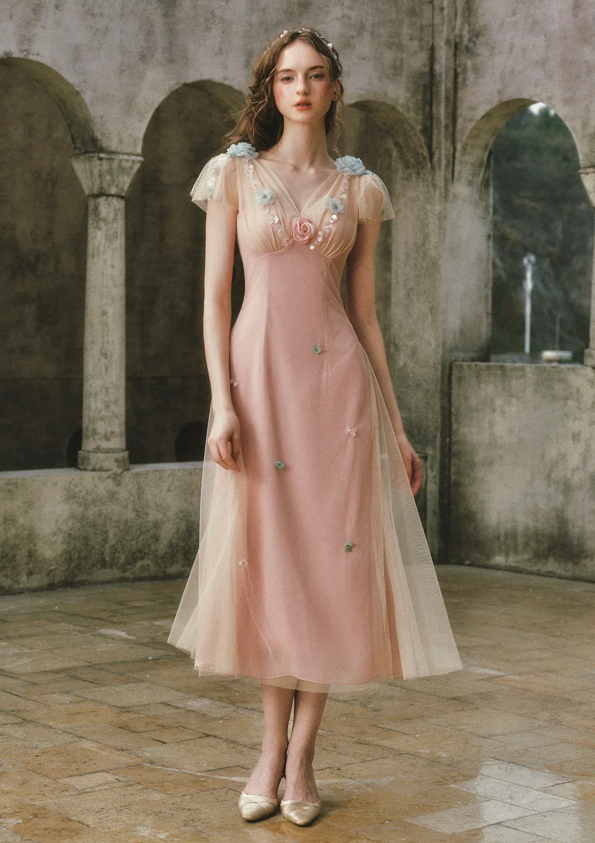 Image of Wind Perched Rose Quartz Dress
