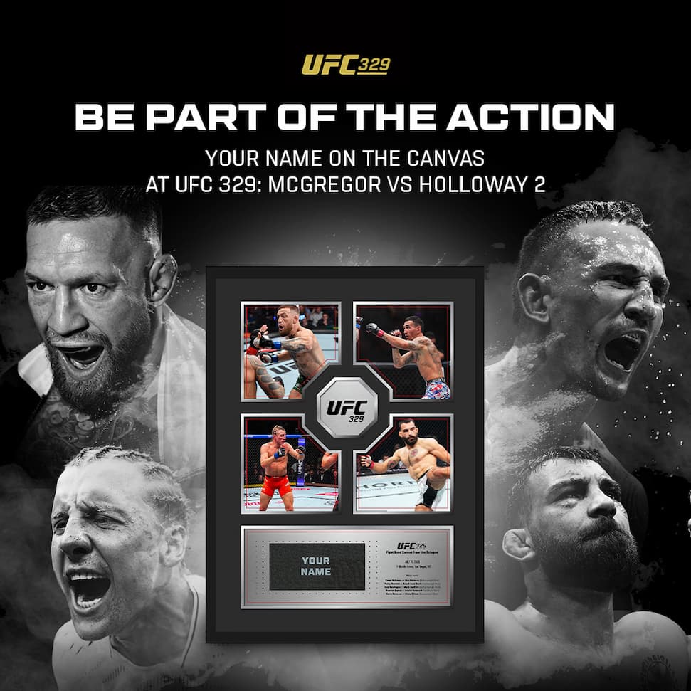 UFC Freedom 329 Name on Canvas