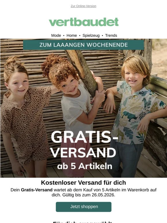 Deine Bestellung ist versandkostenfrei 📦