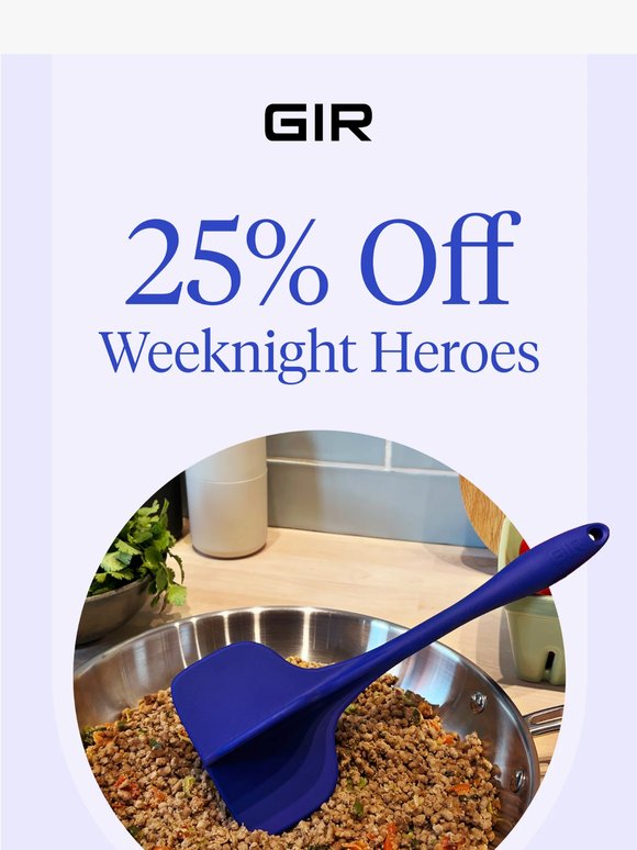 25% off the tools that save dinner
