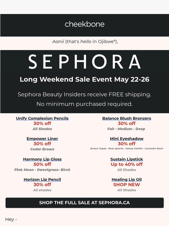 Up to 50% off + free shipping — May long weekend starts now