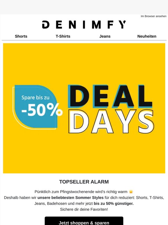 ☀️ DEAL DAYS: Spare bis zu 50%