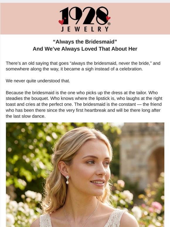 Always the bridesmaid (and that’s the best part)