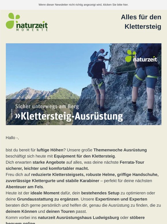 Klettersteig-Ausrüstung! Sicher unterwegs!🏔️