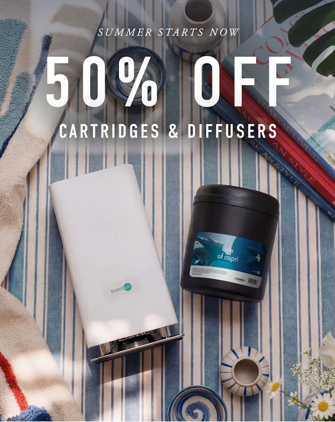 Start Summer With 50% Off Cartridges & Diffusers