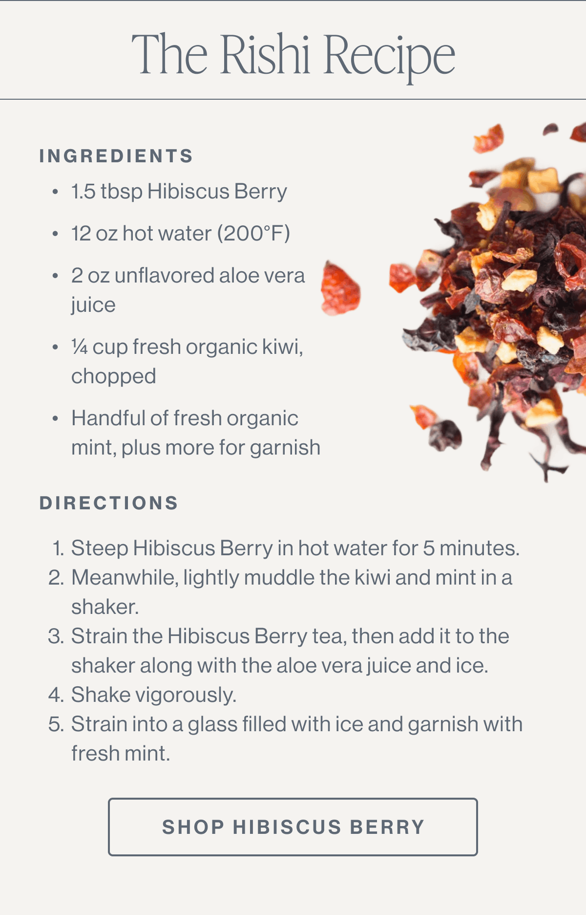The Rishi Recipe | Shop Hibiscus Berry