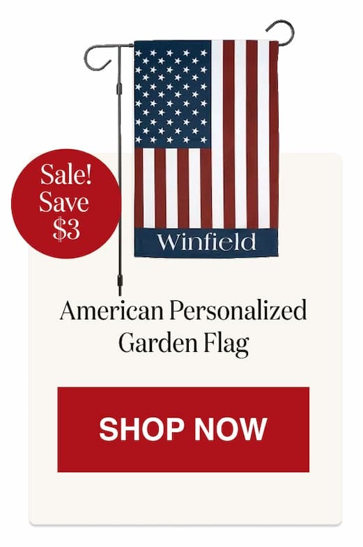 American Personalized Garden Flag [Click here to Shop Now]