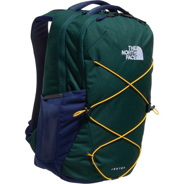 The North Face Jester 28 L Backpack | Hunter Green/Eagle Blue | Breathable Fabric