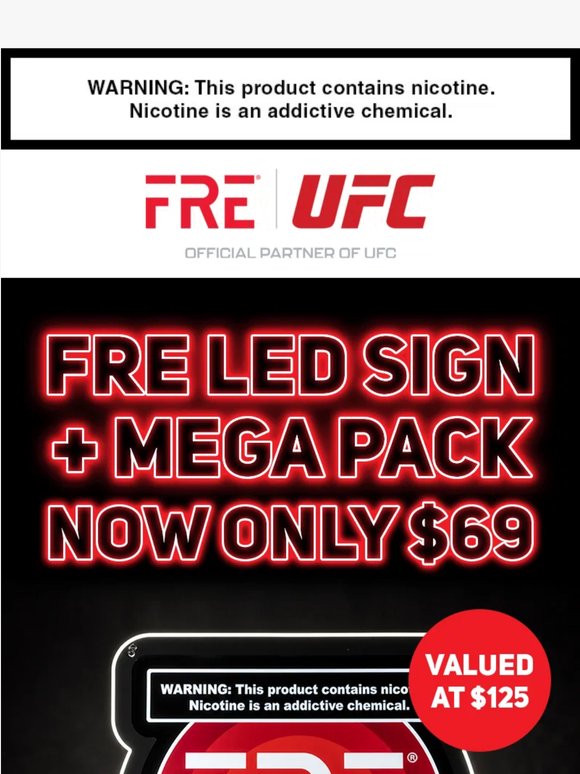 FRE LED sign + Mega Pack⚡