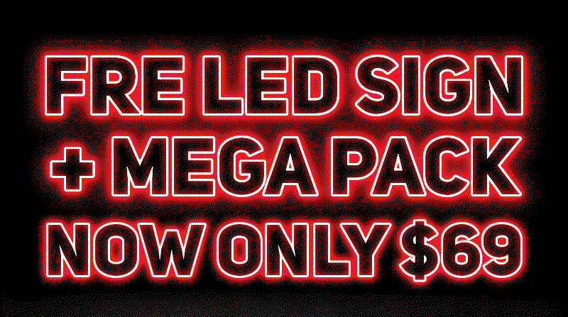 FRE LED SIGN + Mega Pack