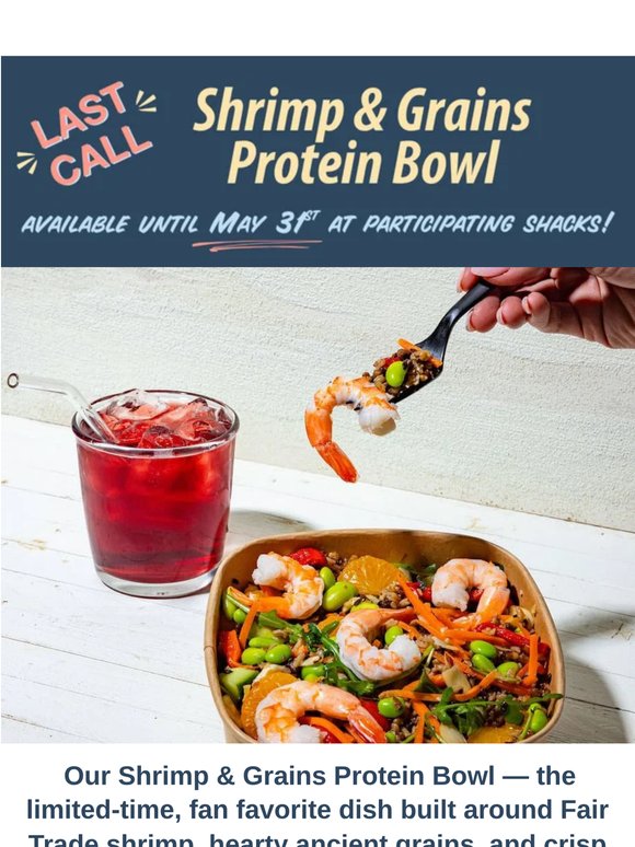 Last Call: Shrimp & Grains Protein Bowl