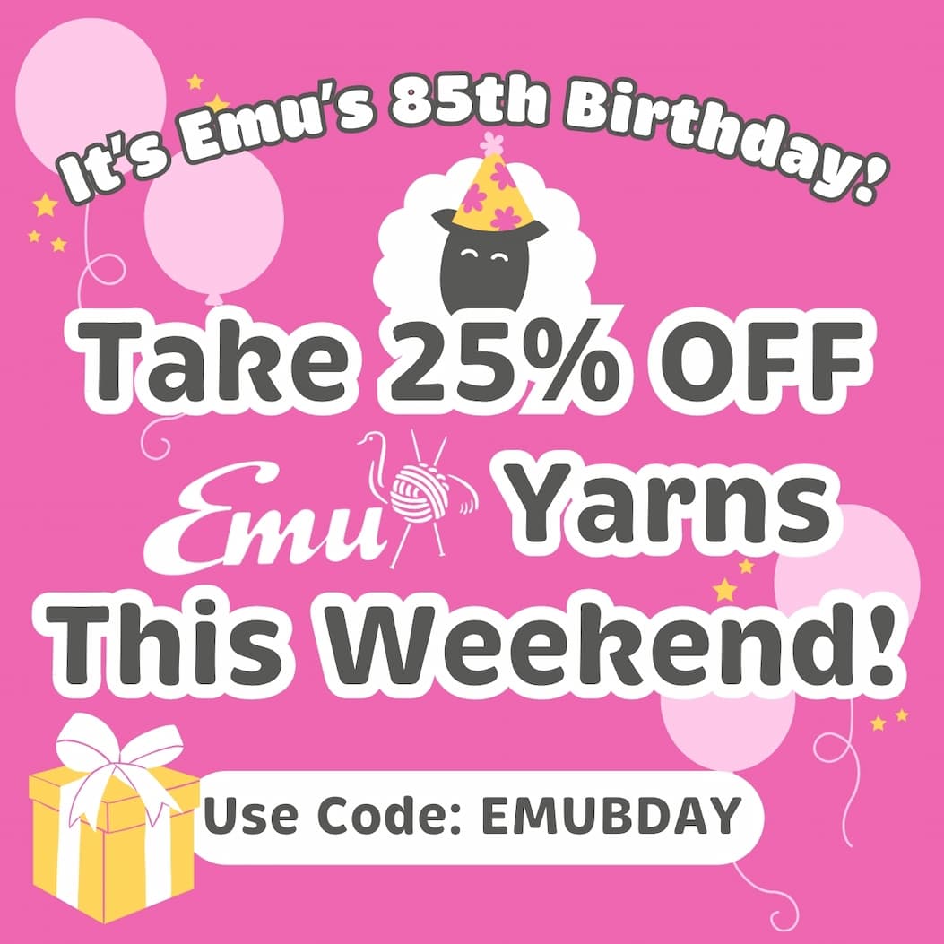 Emu Birthday 25% Off Weekend