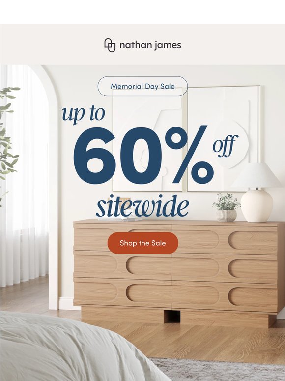 Up to 60% Off Sitewide