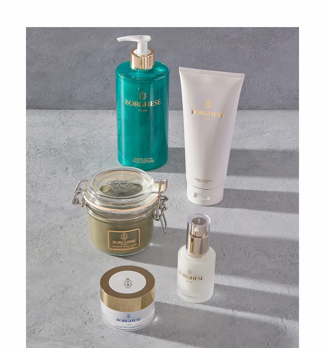 Product shot of Bagno di Vita, Crema Saponetta, Advanced Fango Active Mud, Fluido Protettivo Eye Cream, Crema Ristorativo-24