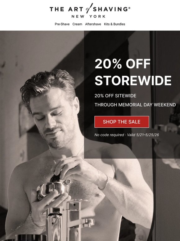 Our bestsellers, 20% off Friday through Monday